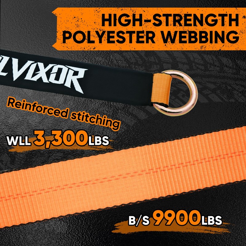 Bolvixor 4 Pack Car Tie Down Straps for Trailers -
