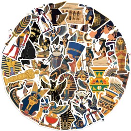 Egypt Sticker for Laptop (100 Pieces), Gift for Children, Teenagers, Adults, Boys, Egypt, Waterproof Vinyl Stickers for Scrapbooking, Skateboard, Car, Luggage