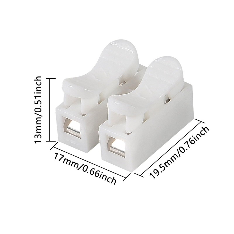 AITRIP 55PCS CH2 Quick Connector Spring Wire Connectors Block, Electrical