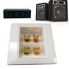Speaker Wall Plate - Speaker Wall Outlet | 4 Port