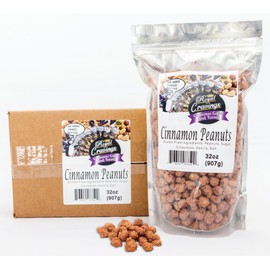 Royal Cravings - Cinnamon Peanuts - Sweet & Salty Crunch Snack for Gifting, Sharing & Dessert Topping - 2 lb Resealable Bag