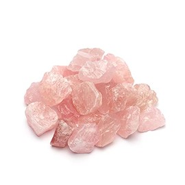 PURAJA PURAJA Rosenquarz Edelsteine Set | Naturbelassene Premium Rohsteine | Vielseitige Verwendung als Wassersteine, Heilsteine, Chakrasteine | Sortenreine Kristalle