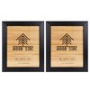 Rustic Wooden Picture Frame 8x10 - Black - Set of