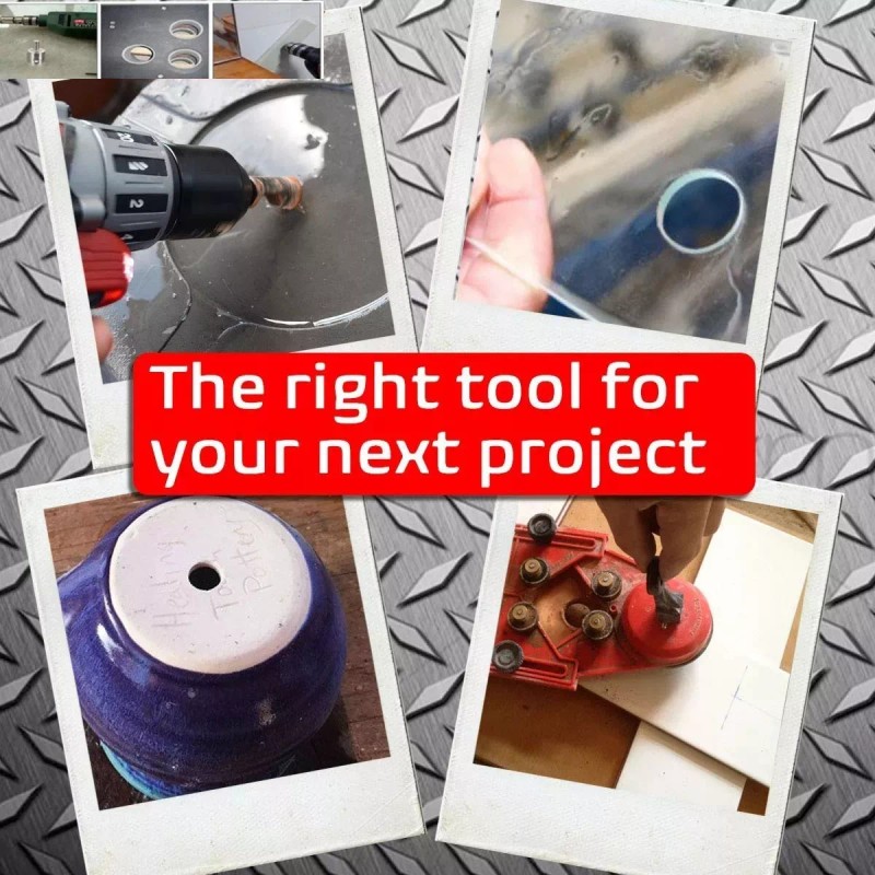 Lovly Kit 16 Brocas De Diamante Con Guía Para Cerámica,