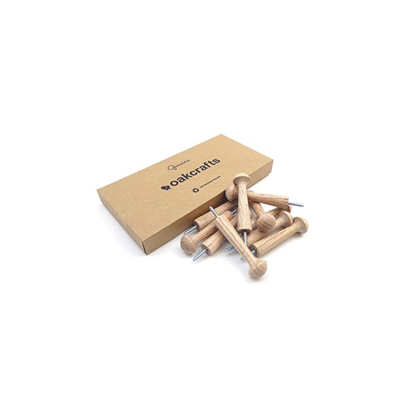 Screw in Oak Shaker Peg 3.5" - (Pack of 20)