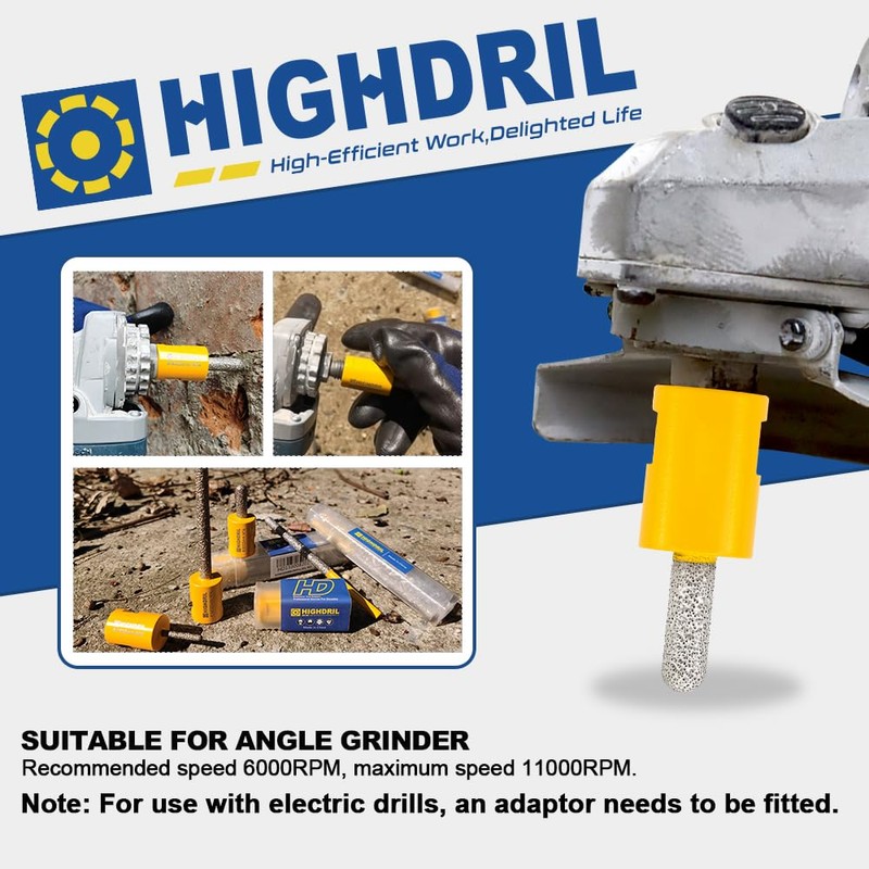 HIGHDRIL Diamond Mortar Raking Bit - 8 mm x 25