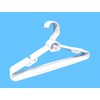 Merrick Plastic Attachable Hangers, 6-Count White