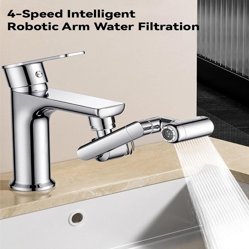 1080° Rotating Faucet Extender for Bathroom & Kitchen Sink, Dual