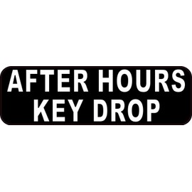 StickerTalk After Hours Key Drop Magnet, 10 inches by 3 inches