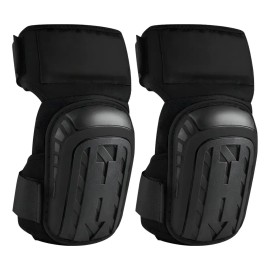Rodilleras Kidomy Negras Resistente Uso Construcción Velcro Ajustable
