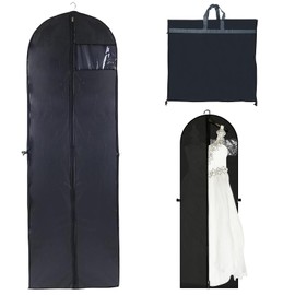 Long Garment Bags, 180 x 60 cm, Foldable Garment Bags with Zips, Durable and Mothproof, Dustproof, Premium Garment Bag, Breathable Garment Bag for Suits, Dresses, Coats, Shirts