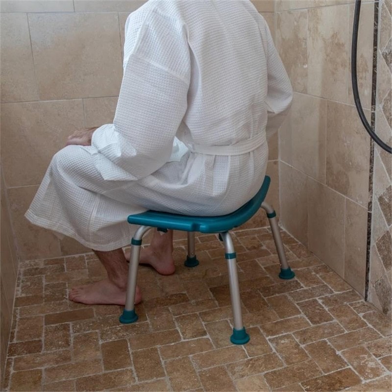 Bowery Hill 19" Adjustable Plastic Bath and Shower Stool in