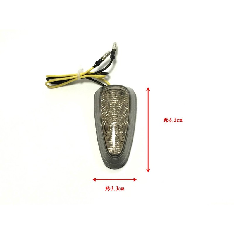 (nakira) 取付簡単！ 貼り付けタイプ LED カスタム ウインカー 2個組 汎用 スモーク