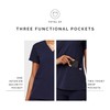 FIGS Casma Three-Pocket Scrub Top for Women – Navy Blue,