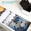 FiNeWaY 5pc Canvas Storage Box Organiser - Collapsible Multipurpose Space