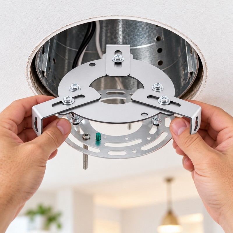 Recessed Can Light Conversion Kit – Adjustable Metal Mounting Hardware