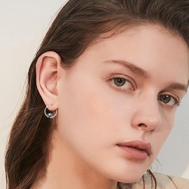 Pug Hoop Earrings for Women Sterling Silver Pug Dog Jewellery Gift for Pug Lovers, Sterling Silver