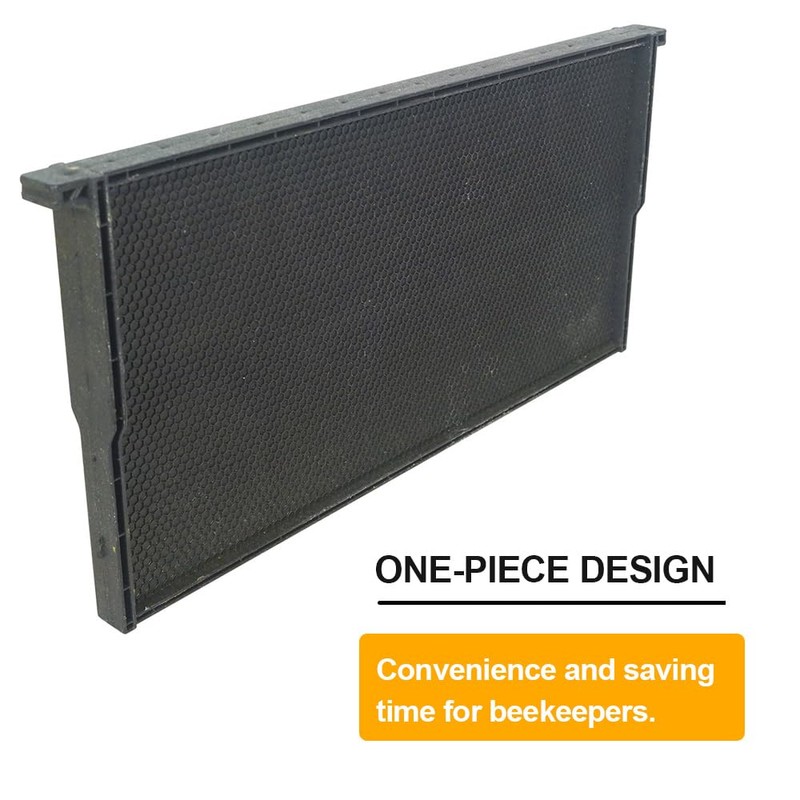 witbee 20-Pack Deep Brood Plastic Bee Hive Frames with Beeswax