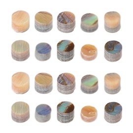 20Pcs Fretboard Dots Guitar Inlay Tone Markers Parts Accessories for Bass Fingerboard 3mm GF66 Color Shell