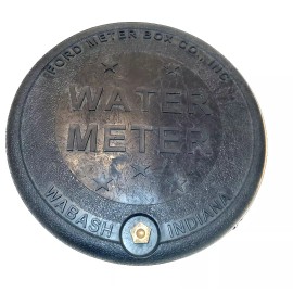 Ford Type-X Polymer Water Meter Box Cover, 12-1/2" lid for 11-1/2" I.D. Ring