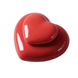 Mini Heart Urn, 3.3 x 1.8 inches (8.5 x 4.5 cm), Memorial Urn, Japanese Style Urn, Ashes, Urn, Urn Container, Sleeve Urn (Style 1)