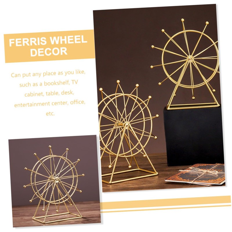 Gatuida Sturdy Ferris Wheel Model Home Decor Ornament for Wedding