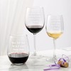 Personalization Universe Engraved Message Red Wine Glass