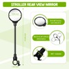 Stroller Mirror, Stroller Accessories Easily Attaches to Most Strollers for