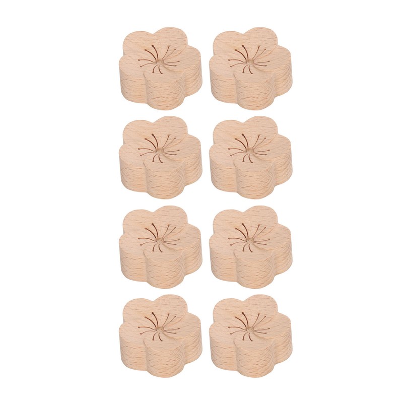 8 Pcs Essential Oil Car Diffuser Plum Flower Shape Natural