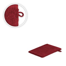 EXKLUSIV HEIMTEXTIL Hand Towel Economy Set Cotton 500 g/m² Bordeaux 20 x Wash Mitts 15 x 21 cm