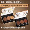 Black Radiance True Complexion Paleta de contorno de crema, Light