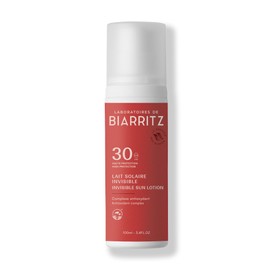 Laboratoires de Biarritz - Satin Sun Lotion SPF30 - Transparent Liquid Texture - Face & Body - Fresh Effect Immediately After Application - Fragrance 100% Natural Origin - 100 ml