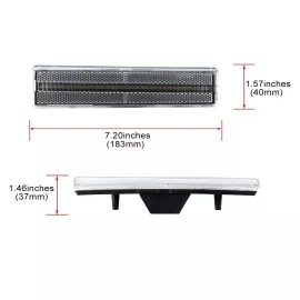 LUC 2PCS Clear Front LED Side Marker Light For 1980-1986 Ford Bronco F150 F250 F350