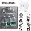 20PCS 8mmAdhesive Hanging Nails Wall Hook Hanger, Wall Hangers Without
