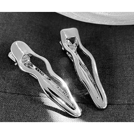 4 Pcs Silver Metal Wave Hair Clips, Hair Barrettes, Small Hair Clip Bangs Hairclip, Alligator Hair Clips Hairclips, Hair Pins Hair Accessories Headdress,Clips and Barrettes, Hair Accessories
