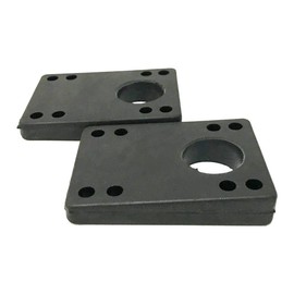 Riser Pads Triangle Black 0.3 - 0.55 inches (8 - 14 mm) for Ron Ske, 1 Set of 2