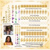 80 Pcs Hair Jewelry, Gold Hair Cuffs Adjustable Metal Hairs