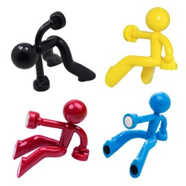 Queen-b Magnet, Human Shape, Set of 4 Colors, 3D, Stylish, Cute, Strong, Magnetic, Multi-purpose, Refrigerator, Chalkboard, Whiteboard, Kitchen, Office