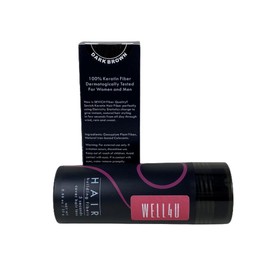 WELL4U – Haarauffüller – Streuhaar – Schütthaar – Haarverdichtung /10 Farben, 25g sofort lieferbar! (Schwarz, 25 gramm)