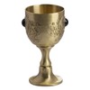 VIDAYA Chalice Goblet, Hand-Made Vintage Pure Copper Engraving Flower Pattern