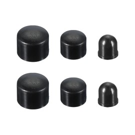 PATIKIL Skateboard Bushings, Long-Board Truck Replacement Pivot Cups Rebuild Set for Outdoor Skateboard Parts 18mm 16mm 12mm, Black
