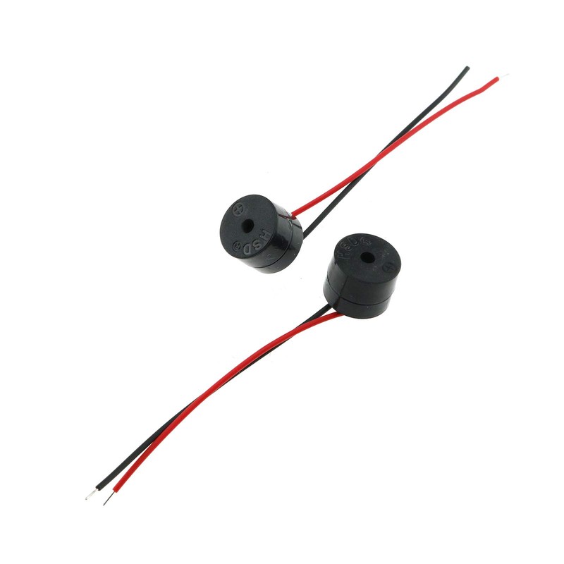 E-outstanding Buzzer Alarm 4PCS DC 6-12V Active Buzzer Wired Mini