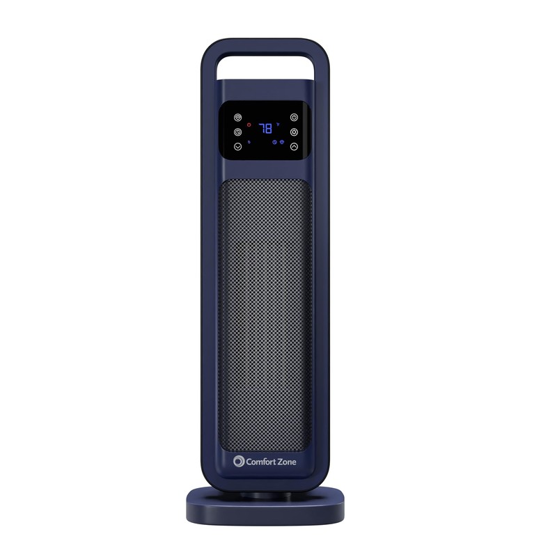 Comfort Zone 26-Inch 1500W Tower Space Heater for Indoor Use,