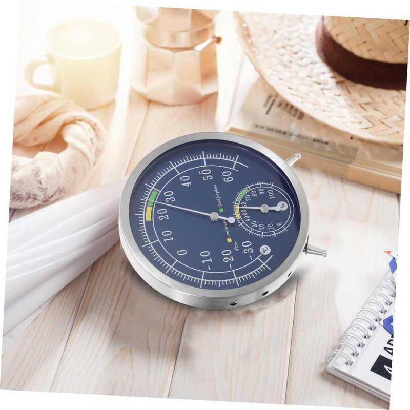 ULTECHNOVO Stainless Steel Thermohygrometer Digital Thermometer Precision Barometer Wireless Sauna