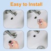 2pcs Sink Overflow Ring, Chrome Bathroom Sink Overflow Trim Ring