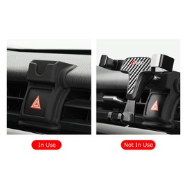 iJDMTOY Smartphone Gravity Holder w/Exact Fit Clip-On Dash Mount Compatible with 2018-up Toyota Camry (Won't Occupy Air Vent Opening)