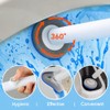 Touch-Free Disposable Toilet Brush Set with 54 Refills