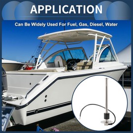 INFINAUTO 250mm Fuel Sending Unit and Gauge Kit 9.9" for Boat Car Vehicle Fuel Tank Sending Unit Fuel Level Sending Unit Gas Water Tank Sender