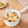 Enamel Milk Pan, 1.2L Enamel Saucepan, Mini Butter Warmer Pan