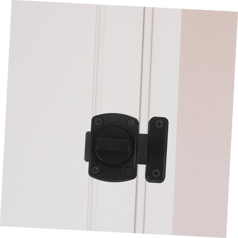 Operitacx Slide Bolt Latch for Doors Black Easy to Install